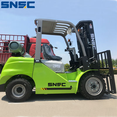 SNSC ガソリン駆動フォークリフト 3.5 トンのフォークリフト