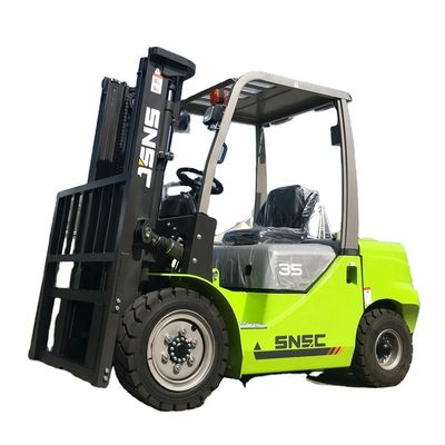 サイドシフト 4x4フォークリフト YUNNEI エンジン 3500kg 小型オフロードフォークリフト