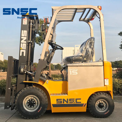 1500kg 乗車エレベーター 5m 高さ 電動フォークリフト 2ステージ / 3ステージ