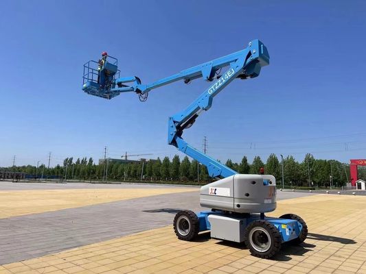 自走型望遠鏡ブーム エレクトリックマンリフト望遠鏡ブーム